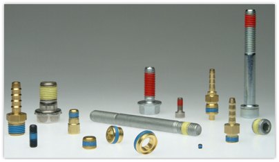 PART-LOCK® 360° consists in permanently melting nylon on thread parts; so as to form a dry, ready-to-use insert.